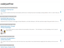 Tablet Screenshot of codejustfree.blogspot.com