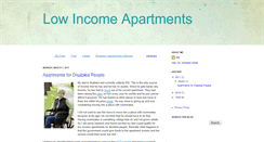 Desktop Screenshot of lowincome-apartments.blogspot.com