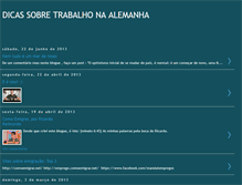 Tablet Screenshot of dicastrabalhoalemanha.blogspot.com