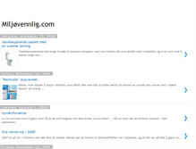 Tablet Screenshot of miljovennlig.blogspot.com