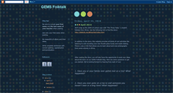 Desktop Screenshot of gemsfolktalk.blogspot.com