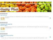 Tablet Screenshot of healthymeels.blogspot.com