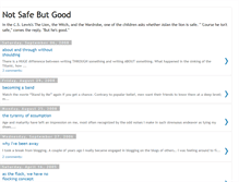 Tablet Screenshot of notsafebutgood.blogspot.com