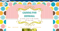 Desktop Screenshot of caringforkendall.blogspot.com