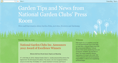 Desktop Screenshot of nationalgardenclubnews.blogspot.com