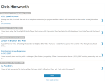 Tablet Screenshot of chrishimsworth.blogspot.com