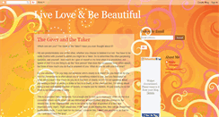 Desktop Screenshot of liveloveandbebeautiful.blogspot.com