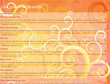 Tablet Screenshot of liveloveandbebeautiful.blogspot.com