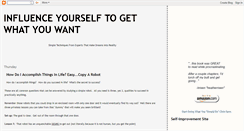 Desktop Screenshot of influenceyourself.blogspot.com