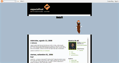 Desktop Screenshot of espaciofinal.blogspot.com