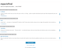 Tablet Screenshot of espaciofinal.blogspot.com