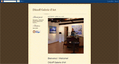 Desktop Screenshot of galerie-ditzoff.blogspot.com