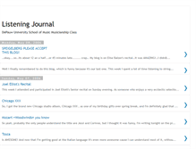 Tablet Screenshot of depauwlisteningjournal.blogspot.com