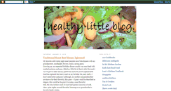 Desktop Screenshot of healthylittleblog.blogspot.com