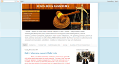 Desktop Screenshot of criminallawyersindia.blogspot.com