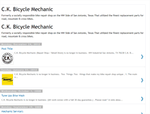 Tablet Screenshot of ckbicyclemechanic.blogspot.com