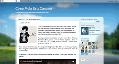 Desktop Screenshot of comomolaestacancion.blogspot.com