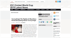 Desktop Screenshot of icccricketworldcup2011news.blogspot.com