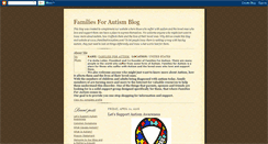Desktop Screenshot of familiesforautism.blogspot.com