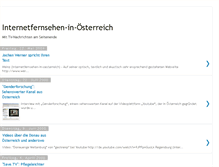 Tablet Screenshot of internetfernsehen-in-oesterreich.blogspot.com
