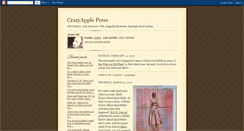 Desktop Screenshot of crazyapplepress.blogspot.com