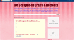 Desktop Screenshot of ncscrapbookcropsretreats.blogspot.com