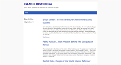 Desktop Screenshot of islamichistorical.blogspot.com