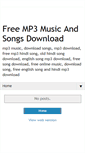 Mobile Screenshot of freemp3musicnsongsdownload.blogspot.com