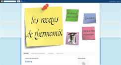 Desktop Screenshot of lasrecetasdethermomix.blogspot.com