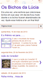 Mobile Screenshot of bichosdalucia.blogspot.com