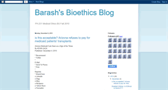 Desktop Screenshot of bioethics2010bu.blogspot.com