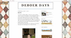 Desktop Screenshot of deboerdays.blogspot.com