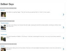 Tablet Screenshot of deboerdays.blogspot.com