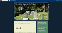Desktop Screenshot of cemeteriesofthecoveredbridges.blogspot.com