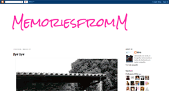 Desktop Screenshot of memoriesfromm.blogspot.com