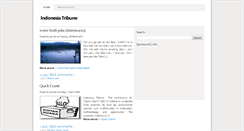Desktop Screenshot of indonesiantribune.blogspot.com