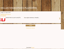 Tablet Screenshot of nekretnineplandiste.blogspot.com