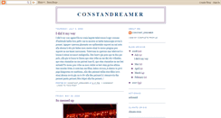 Desktop Screenshot of constandreamer.blogspot.com