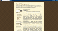 Desktop Screenshot of entrepreneure-club.blogspot.com
