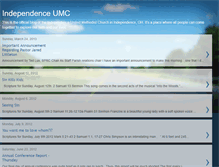 Tablet Screenshot of independenceumc.blogspot.com