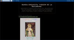 Desktop Screenshot of bandaorquestavirgendelamacarena.blogspot.com