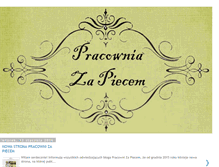 Tablet Screenshot of pracowniazapiecem.blogspot.com