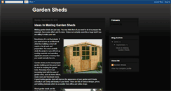 Desktop Screenshot of mygardensheds.blogspot.com