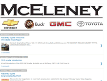 Tablet Screenshot of mceleneyauto.blogspot.com