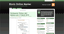 Desktop Screenshot of bisnisonlinemaniac.blogspot.com