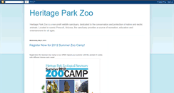 Desktop Screenshot of heritageparkzoo.blogspot.com