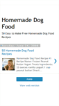 Mobile Screenshot of homemadedog-foods.blogspot.com