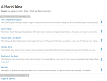 Tablet Screenshot of anovelideabookblog.blogspot.com
