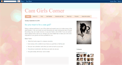 Desktop Screenshot of camgirlscorner.blogspot.com