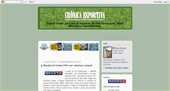 Desktop Screenshot of cronicaesportiva.blogspot.com
